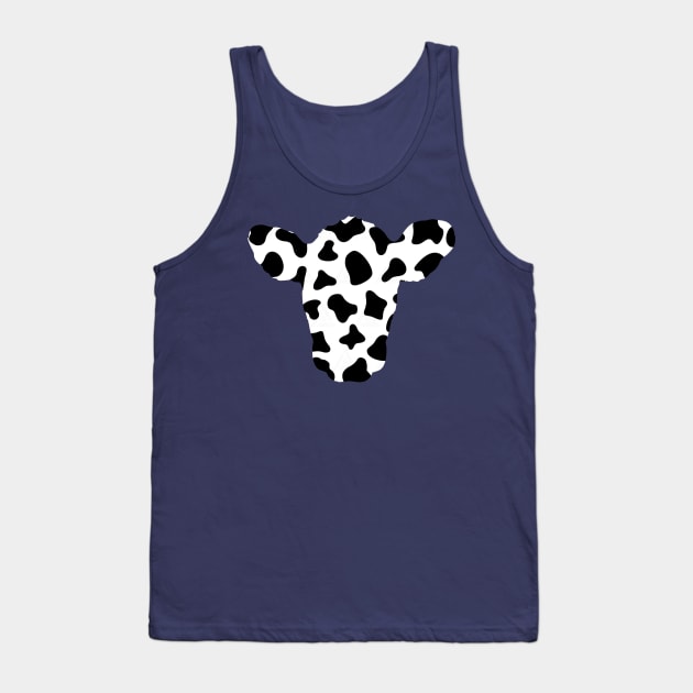 Cow Print Head Tank Top by DonWillisJrArt